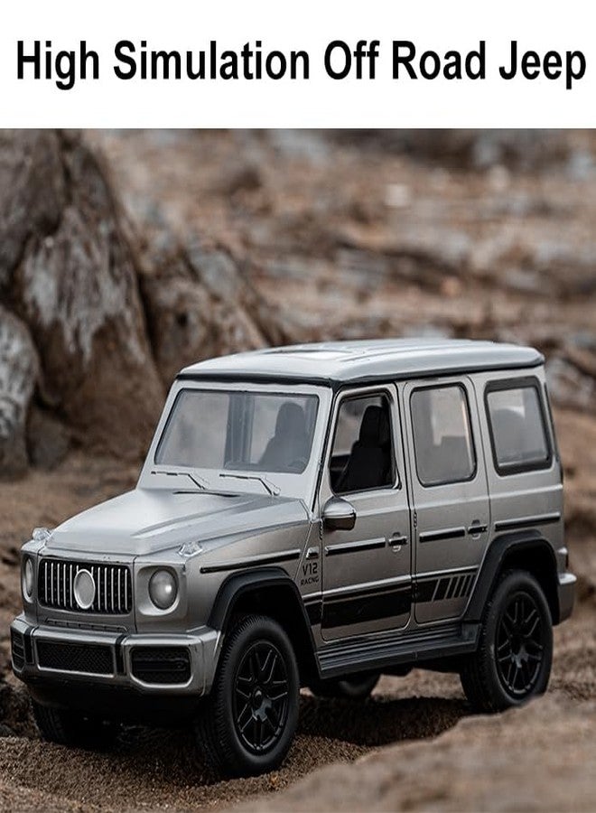 SNACKTANT 2.4G RC Cars for Kids, 1:14 Remote Control Jeep Toy with LED Lights, Gesture Sensing Open Doors Racing SUV Truck, Off-Road All Terrain Crawler Vehicle Toy, Birthday for Boys - Image 4